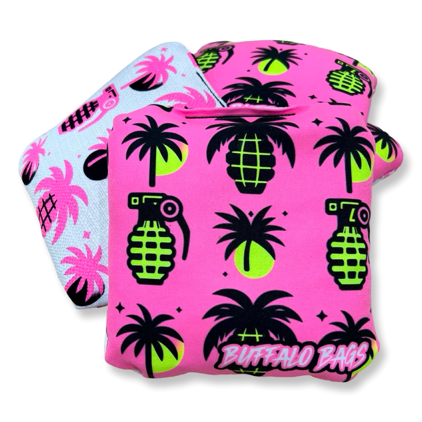 Buffalo Backyard Bags - Pink Palm trees Buffalo Boards 