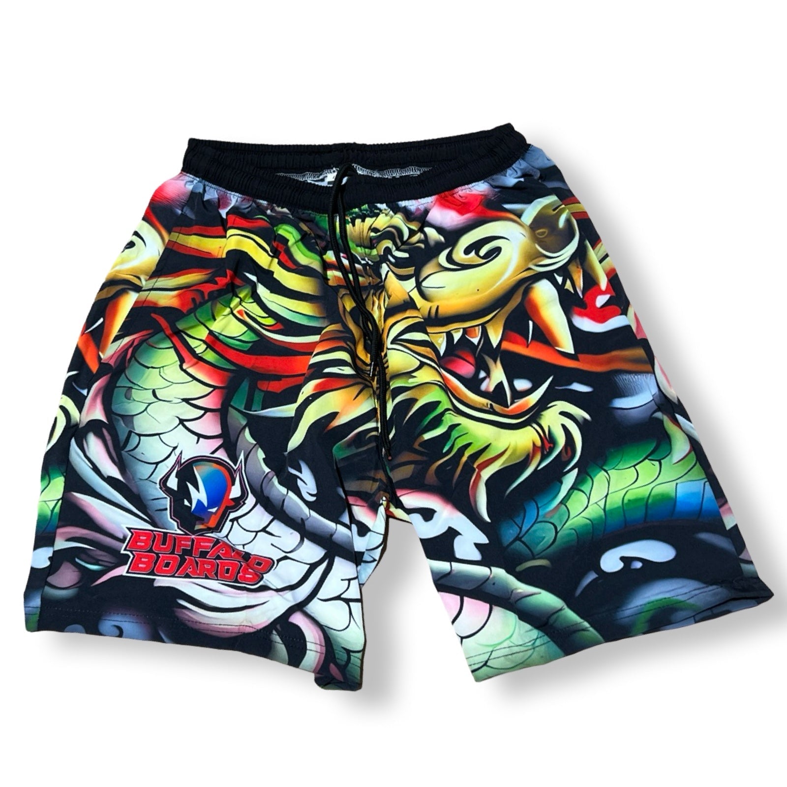 Buffalo Dragon and Eye Sport Shorts T-SHIRT Buffalo Boards 