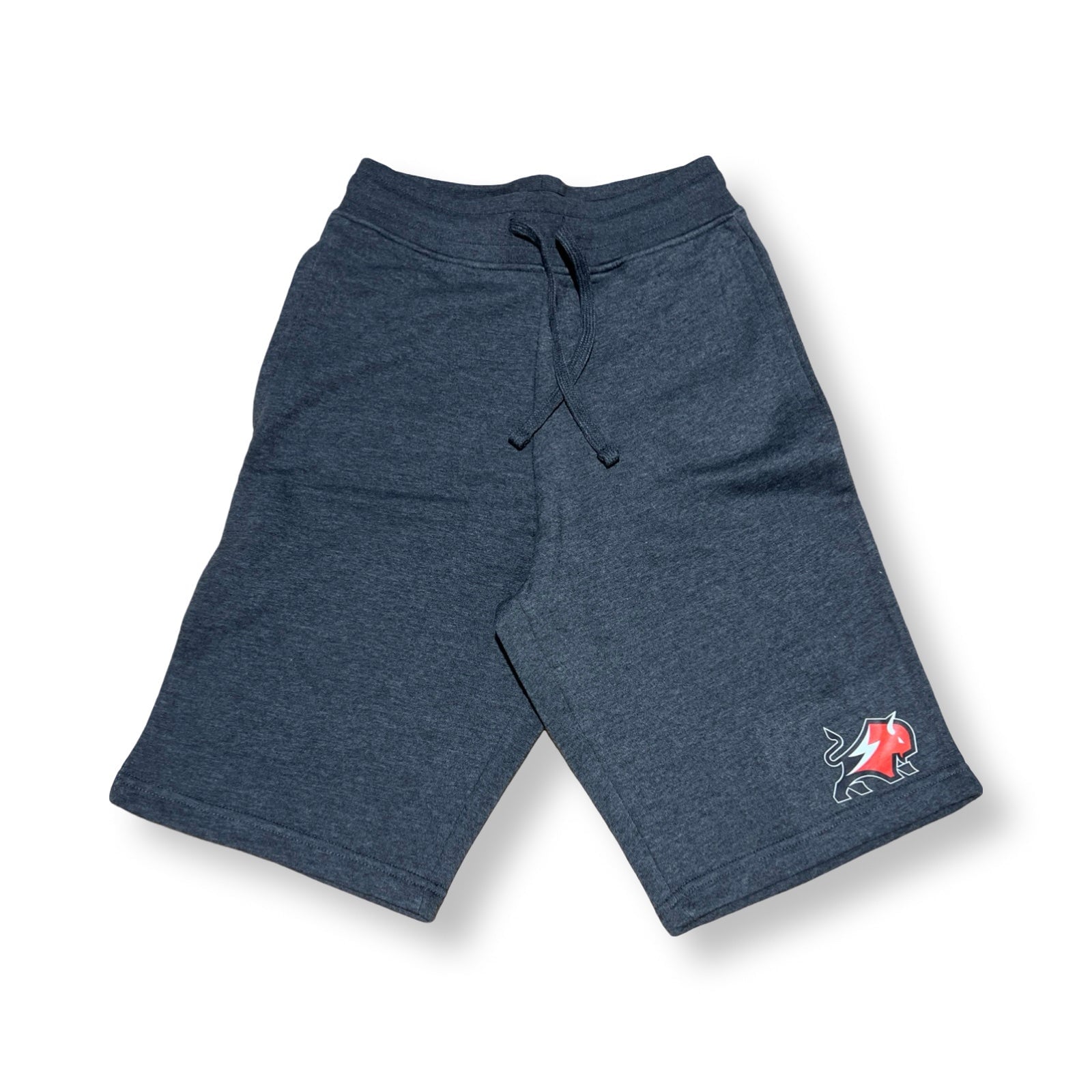 Buffalo Original Ultra Soft Fleece Short assortment T-SHIRT Buffalo Boards Small Grey with red DTF Side facing Buffalo 