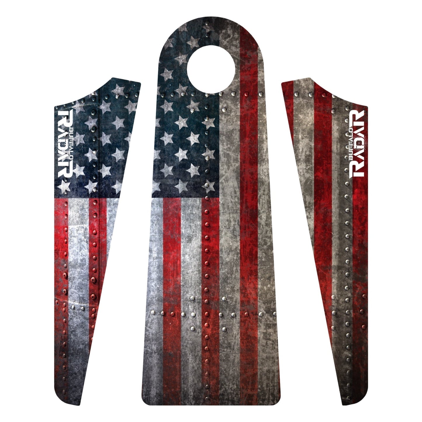 Buffalo Radar - American Flags - Cornhole Training Board RADAR Buffalo Boards Iron Worker 