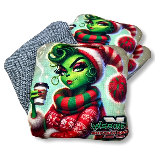 Grinch Christmas - All Series Buffalo Boards Ms. Grinch Red Hat APOCALYPSE STANDARD FLAT DISC