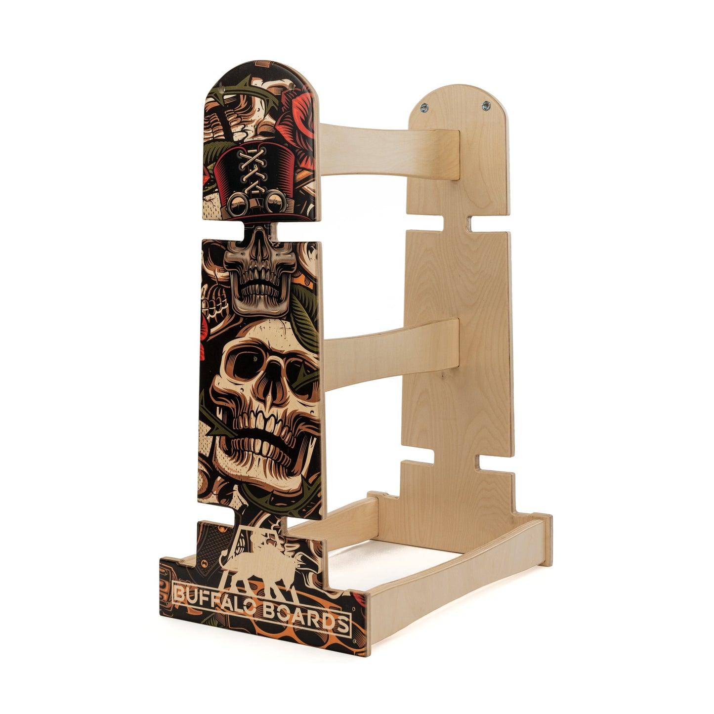 Buffalo Stand - Top Hat Skull BOARD ACCESORIES Buffalo Boards Birch 